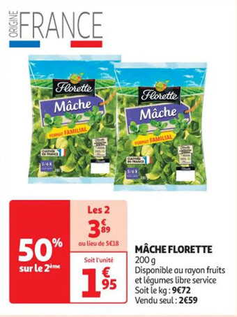 Auchan MÂCHE FLORETTE offre