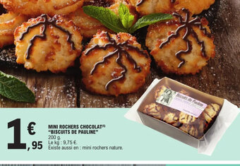 E.Leclerc MINI ROCHERS CHOCOLAT(5) "BISCUITS DE PAULINE" offre
