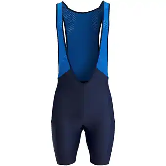 Decathlon Cuissard vélo route à bretelles homme rc500 bleu marine 2 poches offre
