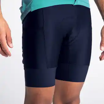 Cuissard vélo route sans bretelles homme rc500 marine