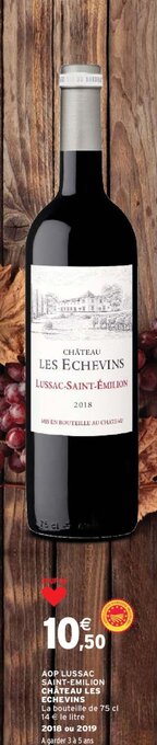 AOP LUSSAC SAINT-EMILION CHÂTEAU LES ECHEVINS
