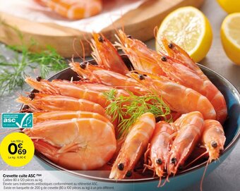 Carrefour Market Crevette cuite ASC offre