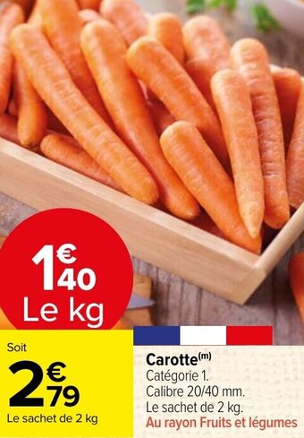 Carrefour Market Carotte offre
