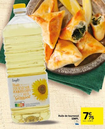 Carrefour Market Huile de tournesol SIMPL offre