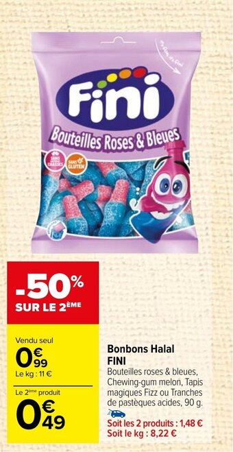 Carrefour Market Bonbons Halal FINI offre