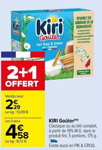Carrefour Market KIRI Goûter offre