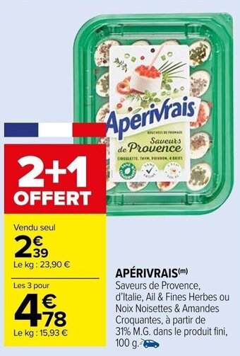 Carrefour Market APÉRIVRAIS offre