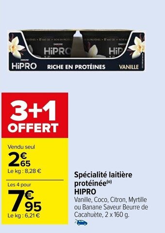 Spécialité laitière protéinée HIPRO