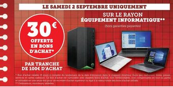 SUR LE RAYON ĂQUIPEMENT INFORMATIQUE**