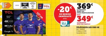 Hyper U TÉLÉVISEUR LED UHD 4K offre