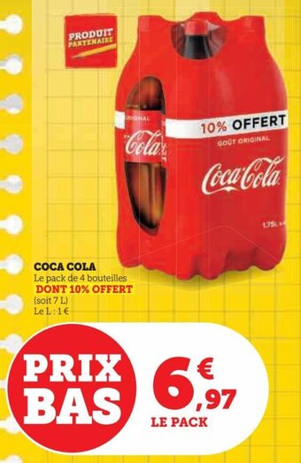 Hyper U COCA COLA 7 L offre