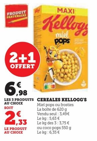 Hyper U CEREALES KELLOGG'S offre