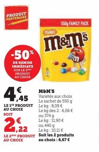 Hyper U M&M'S offre