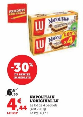 Hyper U NAPOLITAIN L'ORIGINAL LU offre
