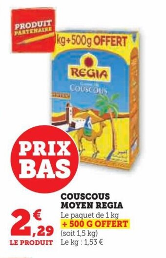 Hyper U COUSCOUS MOYEN REGIA offre