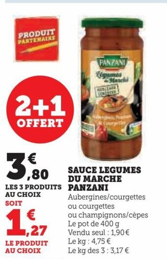 Hyper U SAUCE LEGUMES DU MARCHE PANZANI offre