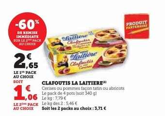 Hyper U CLAFOUTIS LA LAITIERE offre