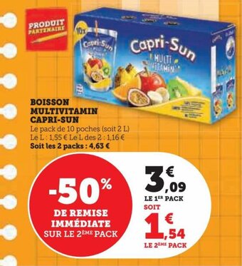 Hyper U BOISSON MULTIVITAMIN CAPRI-SUN offre