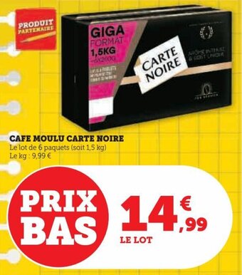 Hyper U CAFE MOULU CARTE NOIRE offre