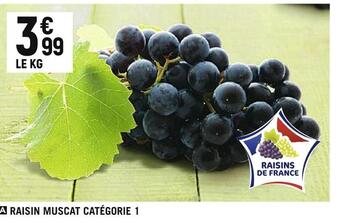 Petit Casino Raisin muscat catégorie 1 offre