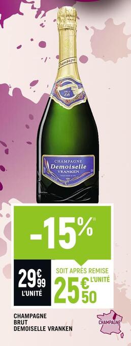 Demoiselle vranken champagne brut