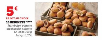 Hyper U 10 BEIGNETS offre