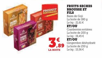 Hyper U FRUITS SECHES BROUSSE ET FILS offre
