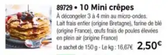 Thiriet 10 Mini Crêpes offre