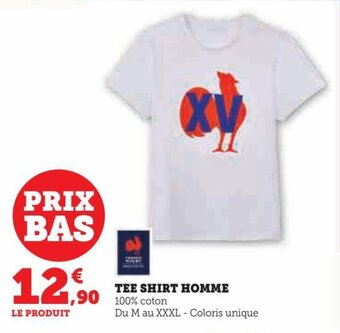Hyper U TEE SHIRT HOMME offre