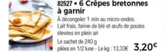 6 Crêpes Bretonnes à Garnir