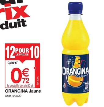 Promocash ORANGINA jaune offre