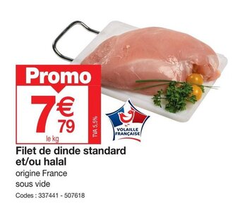 Promocash Filet de dinde standard et/ou halal offre