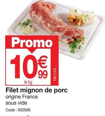 Promocash Filet mignon de porc offre