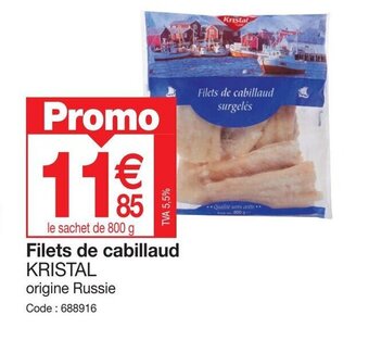 Promocash Filets de cabillaud offre
