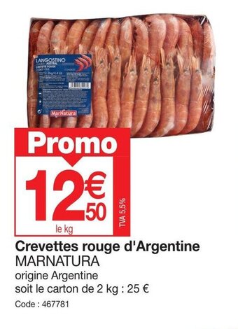 Promocash Crevettes rouge d'Argentine offre