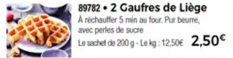 Thiriet 2 Gaufres De Liège offre