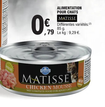 E.Leclerc ALIMENTATION POUR CHATS MATISSE offre