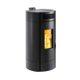Intermarché Poêle à granulés de bois 8kw noir - p941984 offre