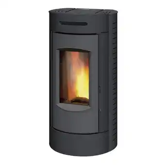 Poêle à granulés de bois 6kw gris - c077fc.09-ha6