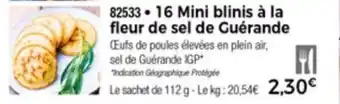 16 Mini Blinis à La Fleur De Sei De Guérande