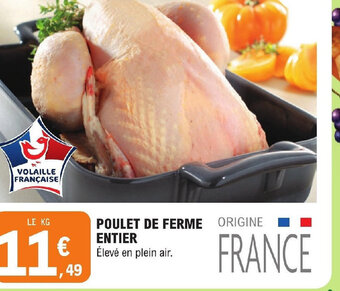 E.Leclerc POULET DE FERME ENTIER offre