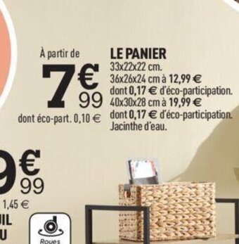 Centrakor LE PANIER offre