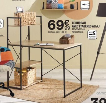 Centrakor LE BUREAU AVEC ÉTAGÈRES ALIAJ offre