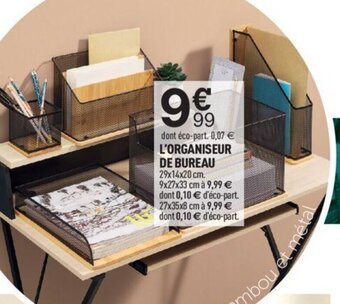 L'ORGANISEUR DE BUREAU