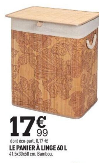 Centrakor LE PANIER À LINGE 60 L offre