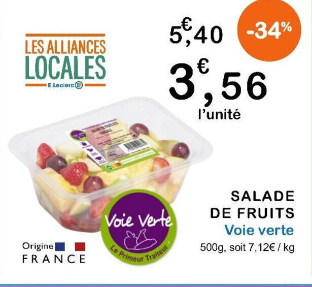 Promo SALADE DE FRUITS chez E.Leclerc