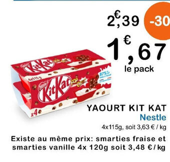 E.Leclerc YAOURT KIT KAT offre