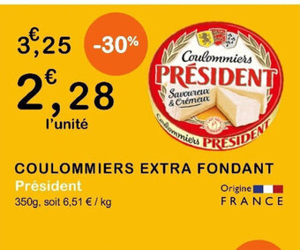 E.Leclerc COULOMMIERS EXTRA FONDANT offre