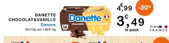 E.Leclerc DANETTE CHOCOLAT&VANILLE offre