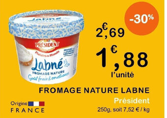 E.Leclerc FROMAGE NATURE LABNE offre